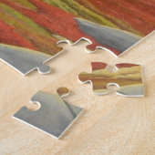 秋の風景パズルパーソナライズされたホッキョクグマ ジグソーパズル (側面)