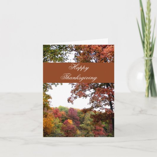 秋の風景感謝祭 シーズンカード (正面)