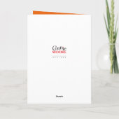 秋の風景樹葉、空白のカード カード (裏面)