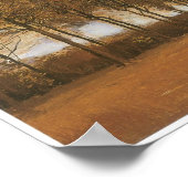 秋の風景樹 ポスター (角)