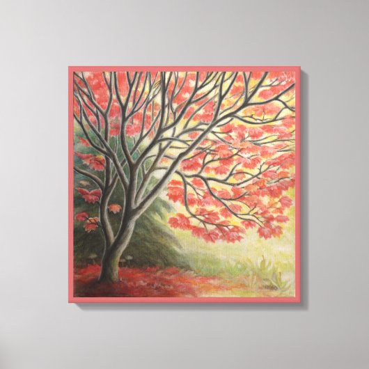 秋の風景画アートプリント キャンバスプリント (正面)
