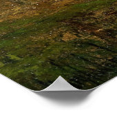 秋の風景秋ツリーズ絵画ヴィンテージ ポスター (角)