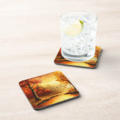 秋の風景絵を描s-87546 コースター (右側)