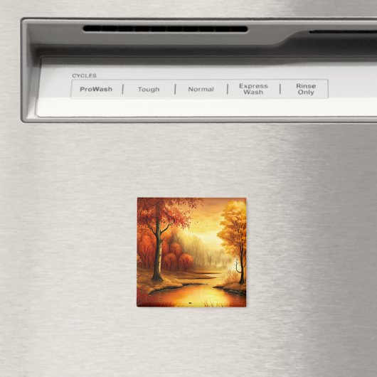秋の風景絵を描s-87546 マグネット (インサイチュ (食洗機))