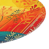 秋の風景芸術 カッティングボード (角)