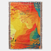 秋の風景芸術 スローブランケット (正面縦)