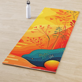 秋の風景芸術 ヨガマット