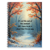 秋の風景螺旋写真ノート ノートブック (正面)