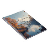 秋の風景螺旋写真ノート ノートブック (右側)