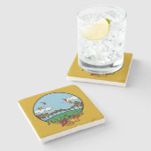 秋の風景風景 ストーンコースター (横)