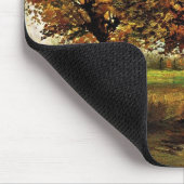 秋の風景4つの木ファンゴッホファインアート マウスパッド (コーナー)