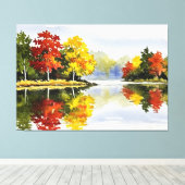 秋の風景 キャンバスプリント (インサイチュ (ウッドフロア))