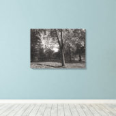 秋の風景、ビュートパークカーディフ キャンバスプリント (インサイチュ (ウッドフロア))