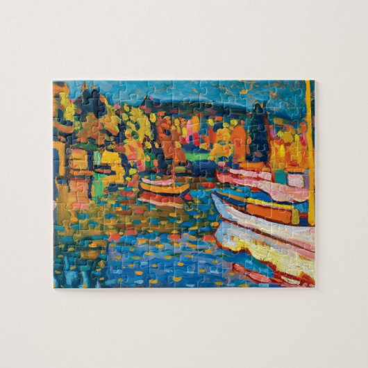 秋の風景（ボーツ付き）ワジリー·カンディンスキー ジグソーパズル (横)