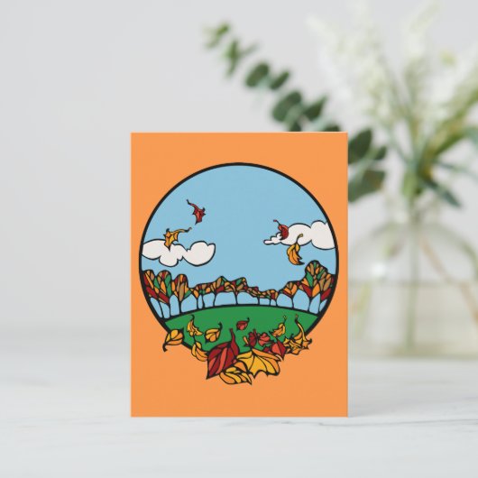 秋の風景 ポストカード (スタンド正面)