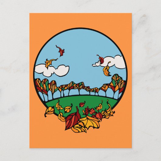 秋の風景 ポストカード (正面)