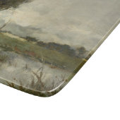 秋の風景(ヴィンテージオランダアート) (オランダ) カッティングボード (角)