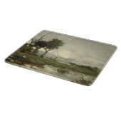 秋の風景(ヴィンテージオランダアート) (オランダ) カッティングボード (角)