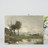 秋の風景(ヴィンテージオランダアート) (オランダ) カード (スタンド正面)