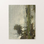 秋の風景(ヴィンテージオランダアート) (オランダ) ジグソーパズル (縦)