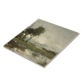 秋の風景(ヴィンテージオランダアート) (オランダ) タイル (側面)