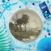 秋の風景(ヴィンテージオランダアート) (オランダ) ペーパープレート (パーティー)