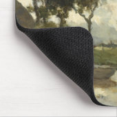 秋の風景(ヴィンテージオランダアート) (オランダ) マウスパッド (コーナー)