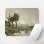 秋の風景(ヴィンテージオランダアート) (オランダ) マウスパッド (マウス)