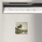 秋の風景(ヴィンテージオランダアート) (オランダ) マグネット (インサイチュ (食洗機))