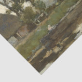 秋の風景(ヴィンテージオランダアート) (オランダ) 薄葉紙 (詳細)