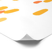 秋の風景。水彩ヴィンテージイラストレーション ポスター (角)