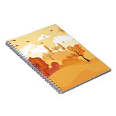 秋の風景。田舎のランドスカのパノラマ ノートブック (右側)