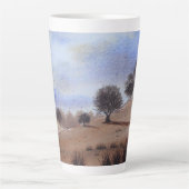 秋の風木写真 カフェラテマグ (正面)