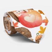 秋の風物模様山嵐 ネクタイ (ロール)