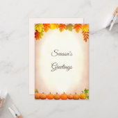 秋の風物詩 カード (正面/裏面インサイチュ)