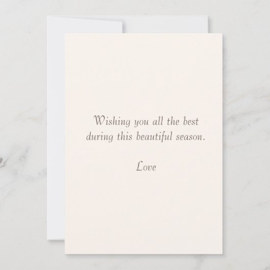 秋の風物詩 カード (裏面)