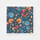 秋の風 スタンダードカクテルナプキン (正面)