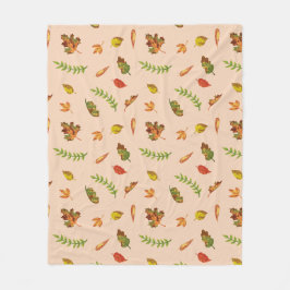 秋の風 フリースブランケット