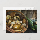 秋の食べ物 静物 ポストカード (正面/裏面)