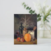 秋の食卓の飾り ポストカード (スタンド正面)