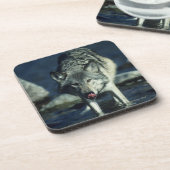 秋の飲むことのオオカミ コースター (左側)