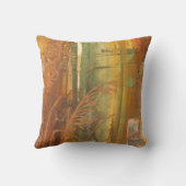 秋の飼鳥園の枕 クッション (裏面)