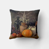 秋の飾り付けテーブル,かぼちゃの,フルーツ,ドリンク クッション (裏面)