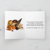 秋の飾り付けテーブル,かぼちゃの,フルーツ,ドリンク シーズンカード (内部)