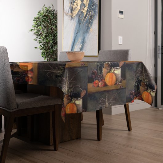 秋の飾り付けテーブル,かぼちゃの,フルーツ,ドリンク テーブルクロス