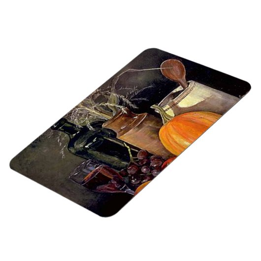 秋の飾り付けテーブル,かぼちゃの,フルーツ,ドリンク マグネット (左側)