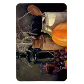 秋の飾り付けテーブル,かぼちゃの,フルーツ,ドリンク マグネット (縦)