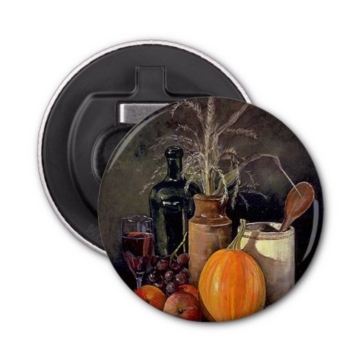 秋の飾り付けテーブル，かぼちゃの，フルーツ，ドリンク 栓抜き (正面)