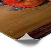 秋の飾り付けプリント ポスター (角)