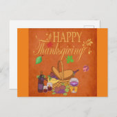 秋の飾り葉書 ポストカード (正面/裏面)